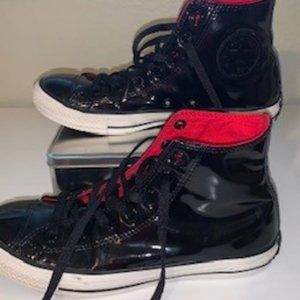 Patent Leather Converse High Top Sneakers